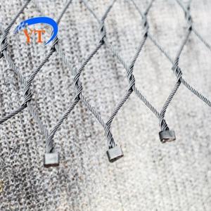 China Safety X Type Knotted Stainless Steel Rope Mesh 304/316L wholesale