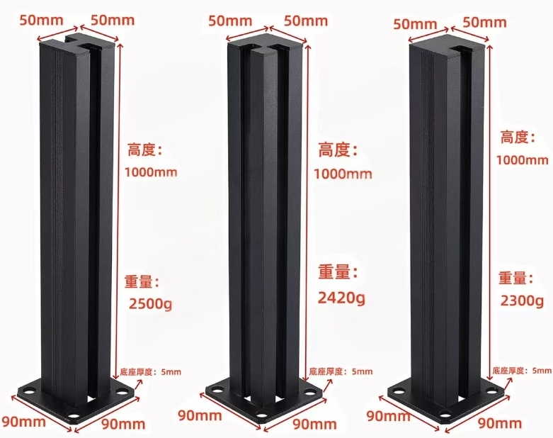 Tempered Glass Railing Stainless Steel Aluminum Alloy Frameless Glass Balustrade Guard Balcony Staircase Railing Post