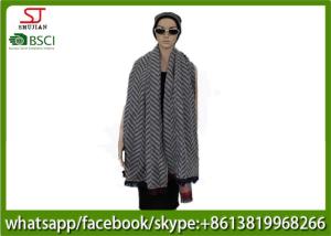 China 180*80cm 100%Acrylic woven Jacquard stripe scarf direct factory supply keep warm fashion hot sale best price wholesale