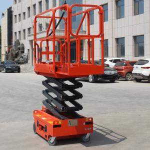 China Auto Brake System Self Leveling Scissor Lift Safety Flexible Operation wholesale