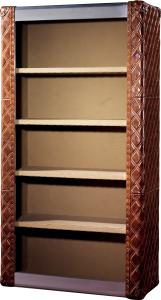 China Top Genuine Leather Home Office Bookcase / Shelving Cabinet Solid Structure wholesale