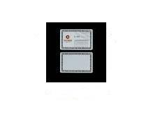 China Sublimation Hollow Out S-shape Name Card wholesale