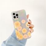 High Clear Designer Cell Phone Cases TPU Daisy Flower Electroplated Paper