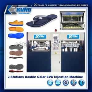 China Multipurpose Durable EVA Foam Machine , 6 Stations Shoes Injection Molding Machine wholesale