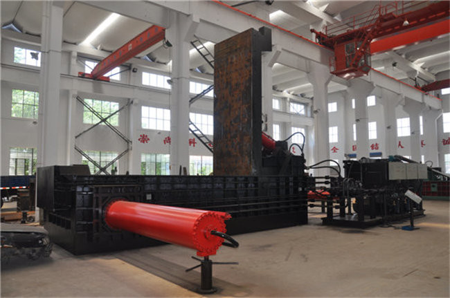 CE SGS Scrap Car Baler Machine , Scrap Metal Baler Machine