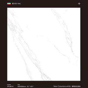 China Columbia White Porcelain Tile 800*800mm For Living Room Stain Resistant wholesale