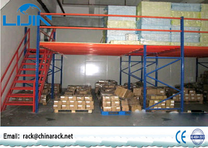 Multi Layer Storage Mezzanine Floors , Steel Structure Mezzanine Storage Platform