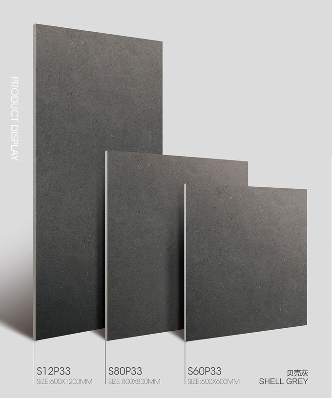 Textured Tiles And 600x1200mm Dark Gray Matt Soft Glazed Porcelain Tile For Bathroom And Bedroom