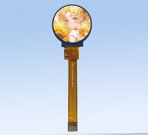 0.9-Inch TFT LCD Round Display | 128×128 Resolution, ST7735 Driver Chip, HD Sharp Image, Compact Design for Smart Wearables & Mini Electronic Devices