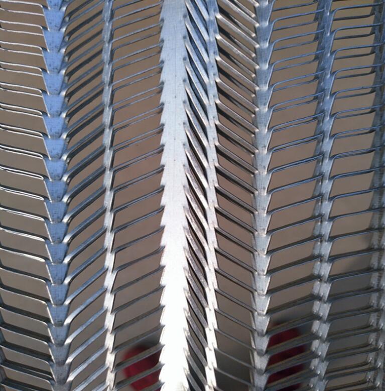 Galvanized Construction Expanded Metal Rib Lath 0.3mm Thickness For Stucco