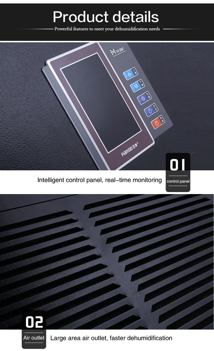 90L 120L 150L Industrial Air Dehumidifier Microcomputer Control