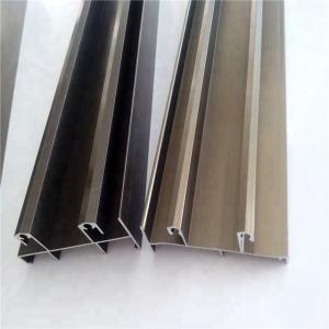 China 6063 Champagne Doors Windows Anodized Aluminum Profile wholesale