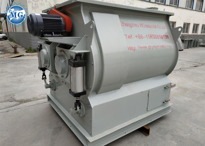Customized Voltage Double Shaft Mixer 1000KG Per Batch Mixing Capacity