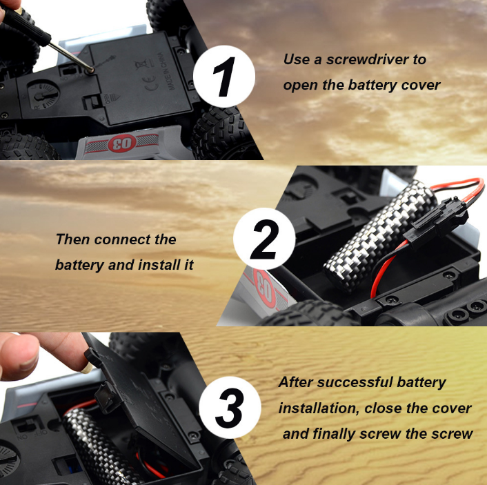 Intermediate Operator Skill Level Explosive Electric Off-Road Mountain RC Car for Christmas