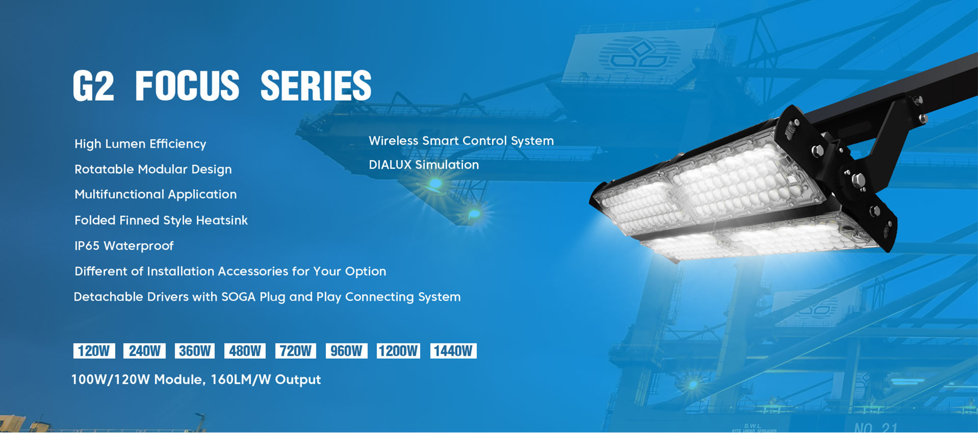 Rotatable LED Flood Light 240W LED Floodlight For Parking Lot