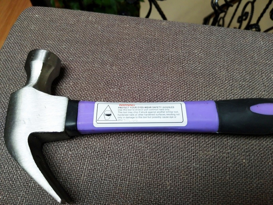Claw hammer/Nail hammer (XL-0008) polishing surface and double colors plastic handle