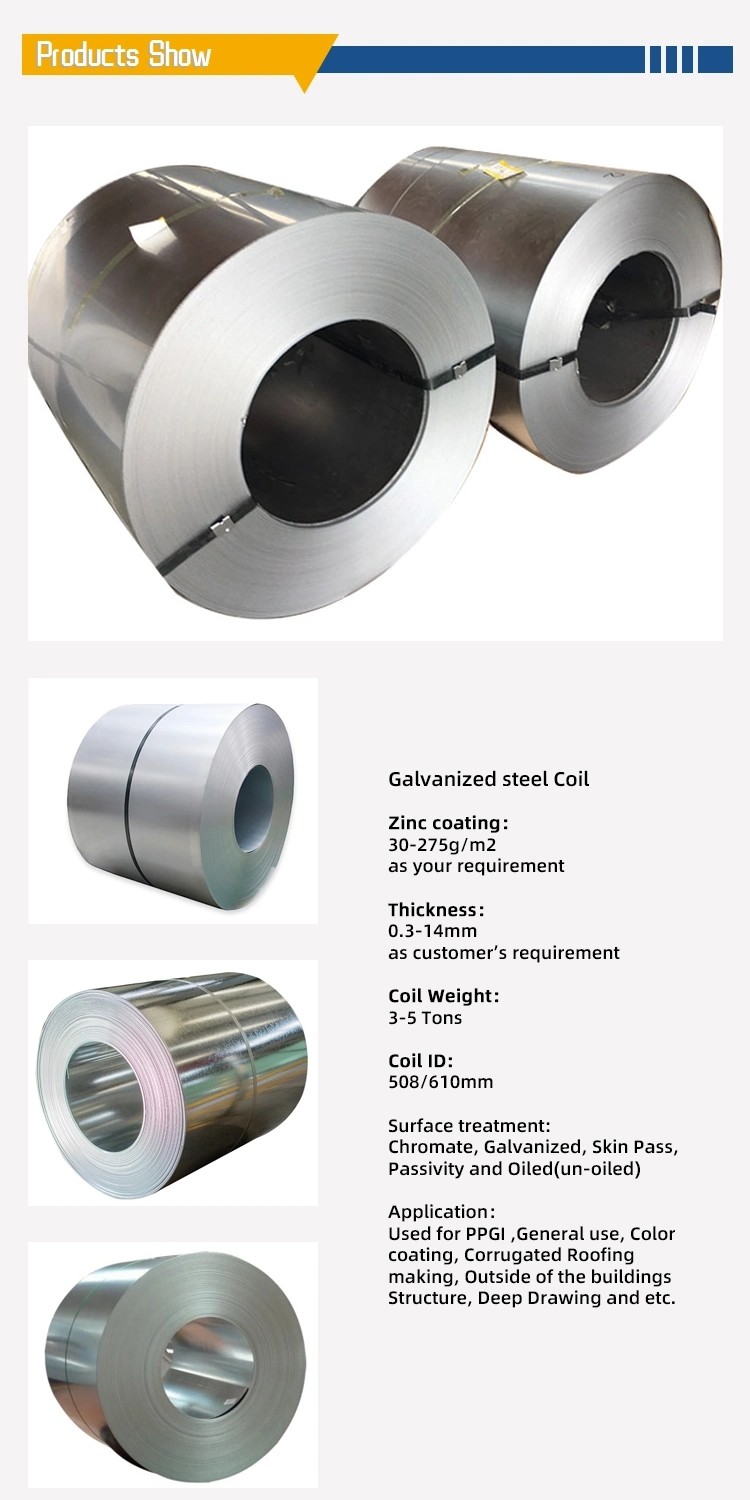 Z10 Z15 Z30 Zinc Coated Steel Coil