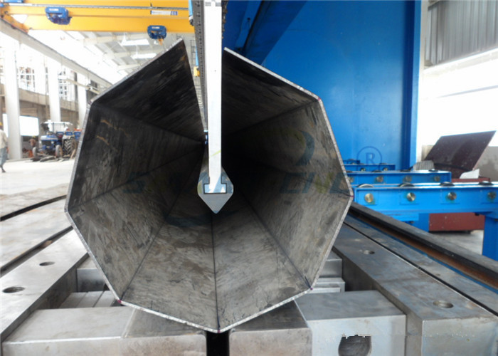 Conical / Octagonal Pole Manufacturing Machine High Efficiency Stable Performance