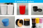 Widemouthed Small Plastic Makeup Containers 100ml 250ml 1000ml PP Cosmetic Pet
