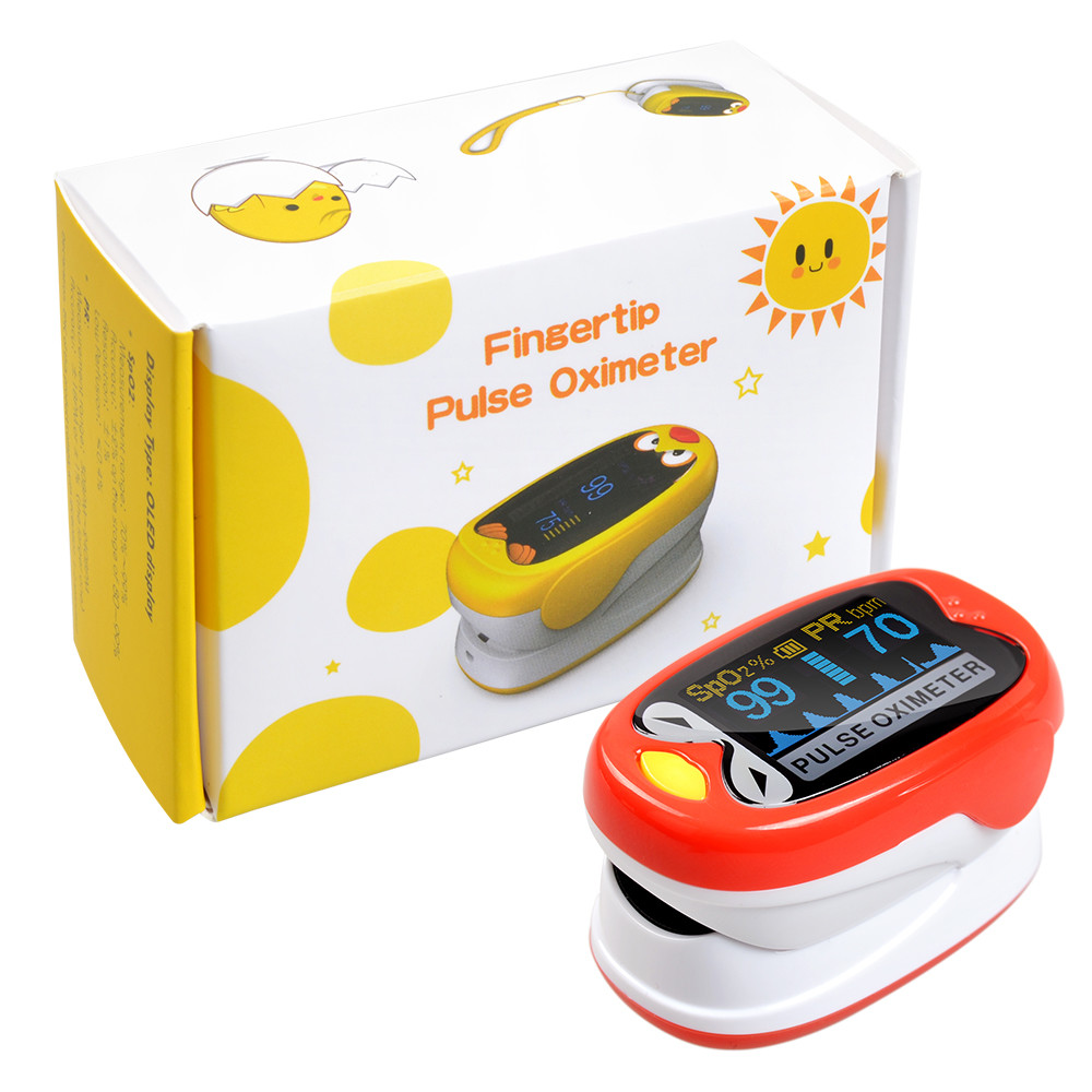 Digital Oxymeter USB Rechargeable Finger Pulse Oximeter for Pediatric Baby Infant