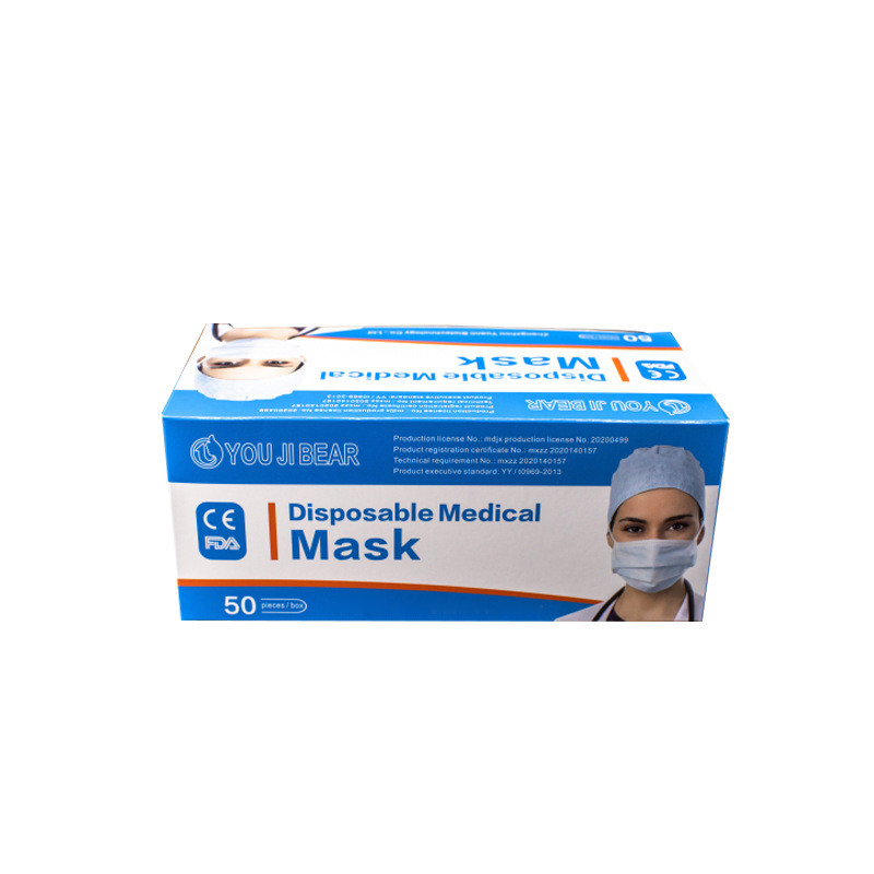 Ce Fda Certificate 3ply Non-Woven Fabrics Earloop Disposable Surgical Face Mask Medical Masks