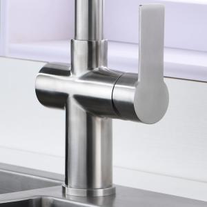 China Brushed Nickel Single Lever Sink Faucet wholesale