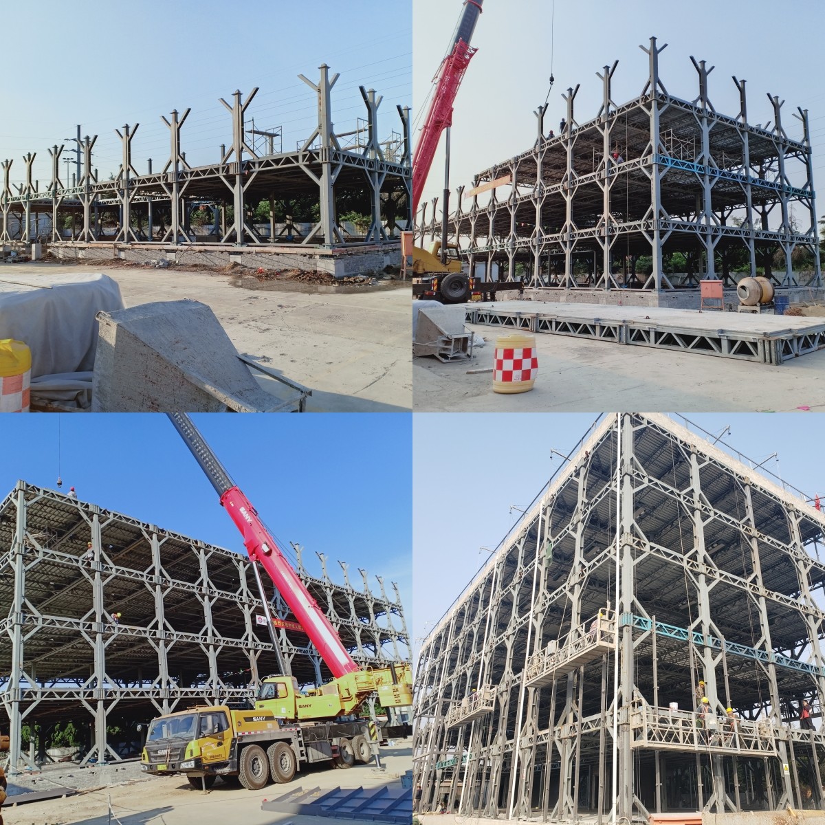 Customizable Q355B Prefabricated Steel Buildings Commercial