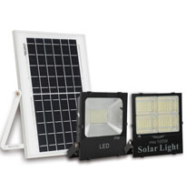 Dustproof Solar Powered LED Flood Light 100W 200W For Outdoor Yard Garden
