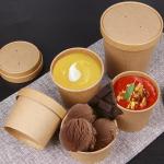Custom Print Eco-friendly Disposable Recyclable Paper Container Eco Friendly