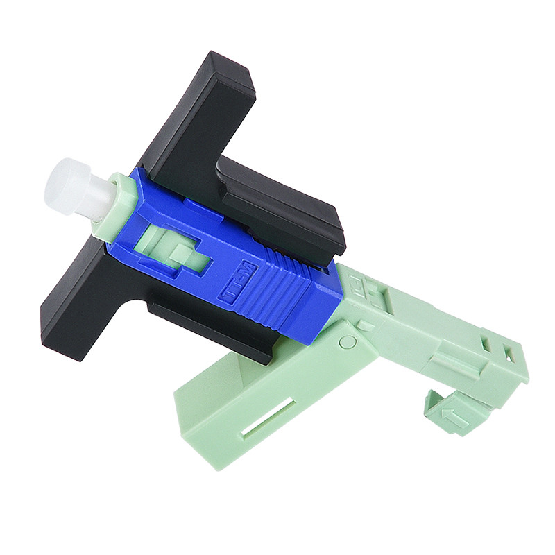 Blue Optical Fiber Fast Connector Sc Upc Single Mode Easy Installation