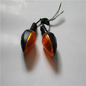 China Custom Motorcycle Turn Signal Lights Yellow Black Color Water Resistant wholesale