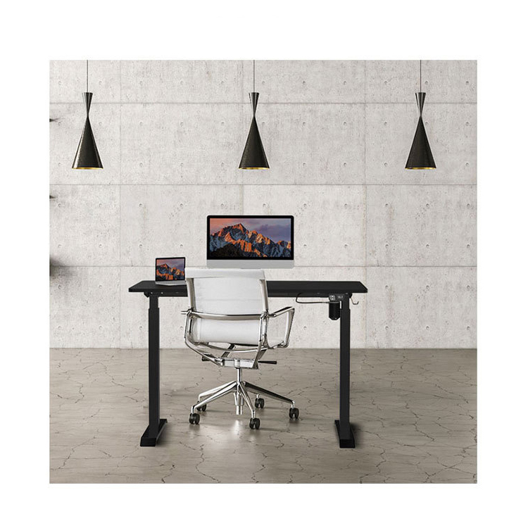 Electric Lift Up Coffee Table for Home Office Adjustable Height Black Metal 0.98mm/s
