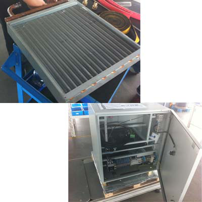 Tube Fin Heat Exchanger For Heat Pump Seamless Plain Copper Tube