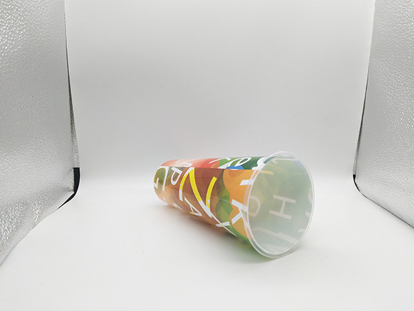 700ml 24oz IML Cups Round Empty Plastic Juice Glass with 3D lenticular