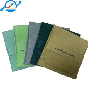 China Skin Friendly Microfiber Jewelry Pouch Bracelets Earrings Jewelry Envelope Pouch wholesale