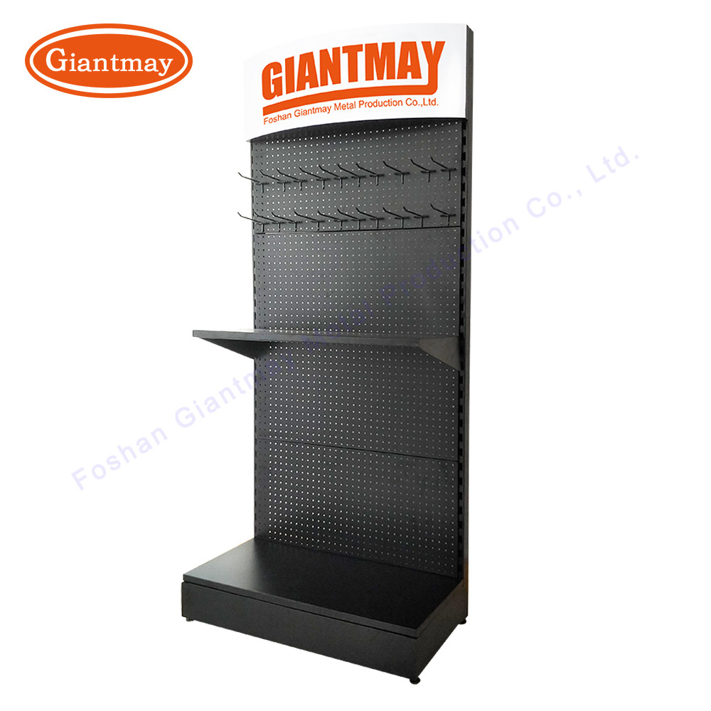 Free Standing Tool Floor Rack for Retail Shop Metal Display