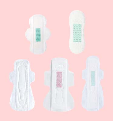 Winged SNUGRACE Disposable Adult Sanitary Pads for Women Super Absorbent Dry Surface