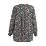 Custom Printed Fashion Ladies Blouse Cotton / Spandex Women'S Clothing Blouses