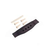 Rectangular 4 String Acoustic Guitar Bridge Set Electric Guitar Components