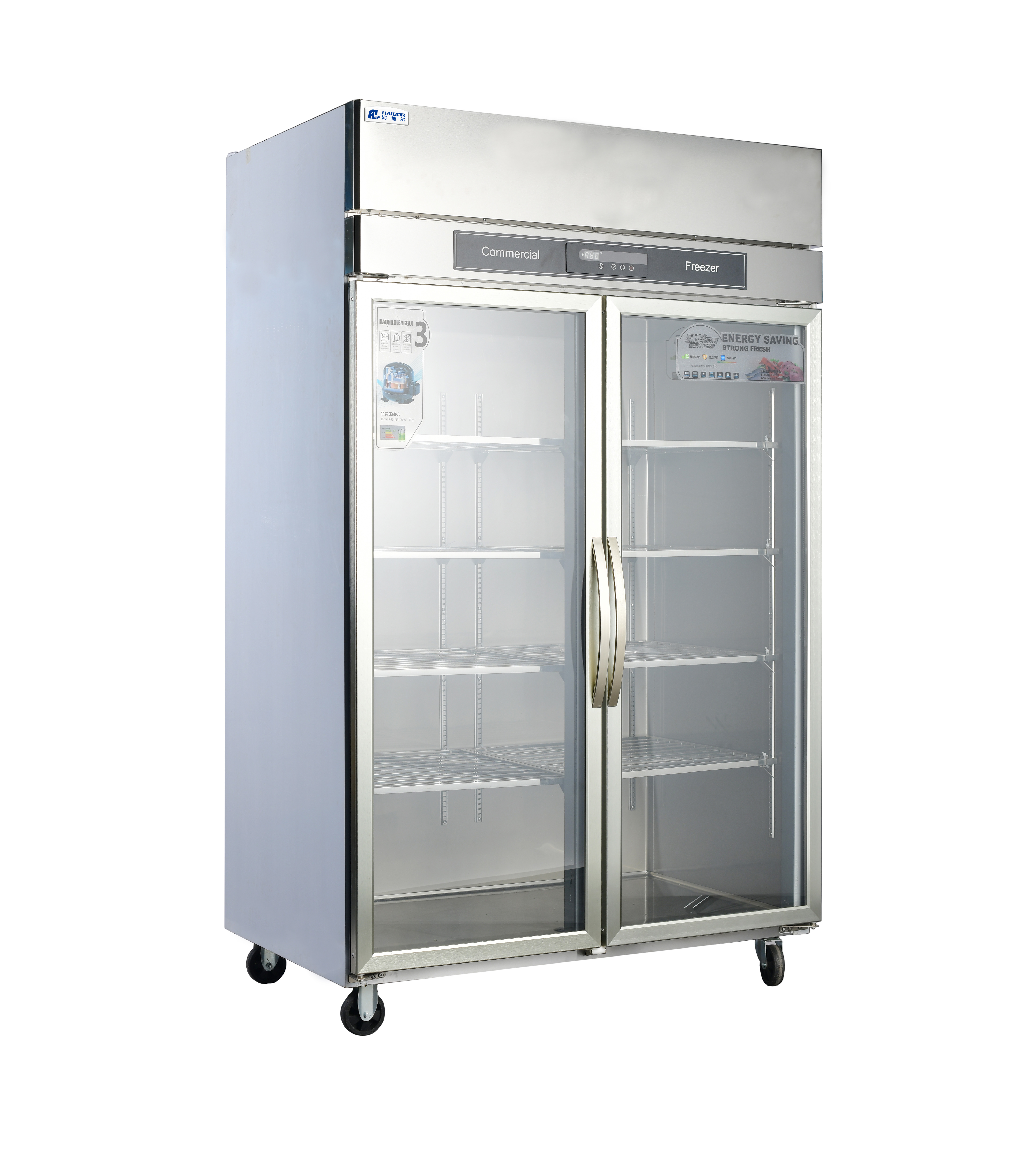 Stainless Steel Refrigeration Equipment for Kitchen 2/3/4/6 Door Refrigerator/Freezer