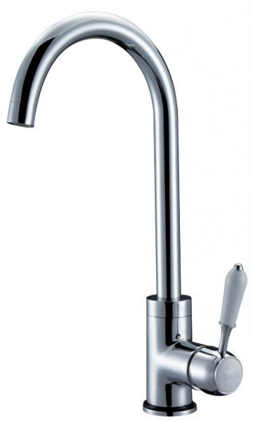 Quality Ceramic Kitchen Tap Faucet With H59 Brass , Chrome Plated Faucet for sale