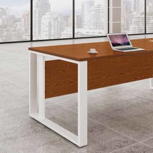 Modern Modular Cubicle Partitions Table Office Workstation For 4 People