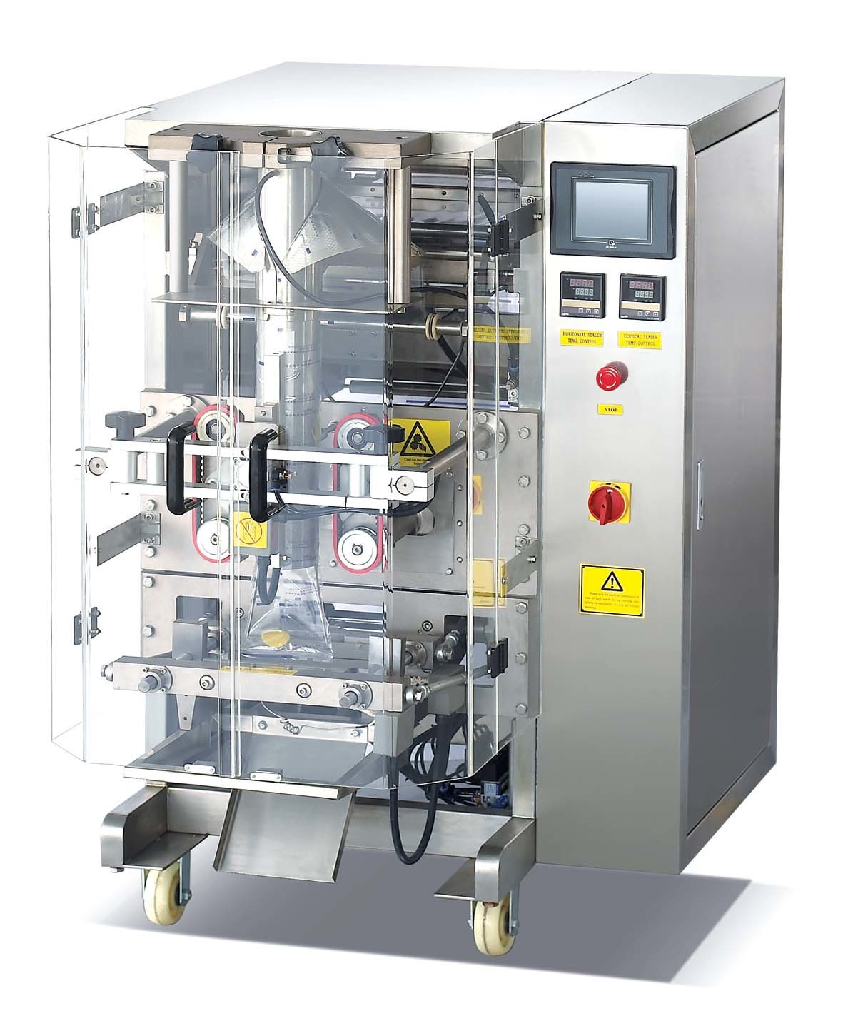 AC220V 50HZ Vertical Pouch Packing Machine SUS304 Tomato Ketchup Sachet Packing Machine