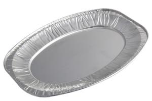 China Dish Aluminum Foil Pans 20 - 200mic Thickness For High Grade Fast Food wholesale