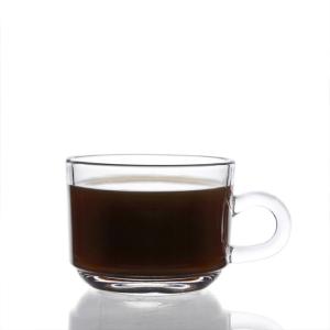 China High Quality 5OZ Clear Transparent 150ml Coffee Mug Tea Glass wholesale