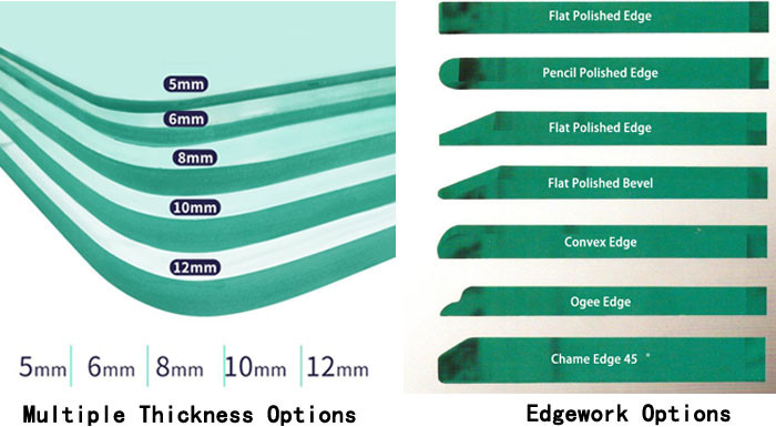 6mm Curved Tempered Glass Guardrail Toughened Glass 5 Times Safety Strength