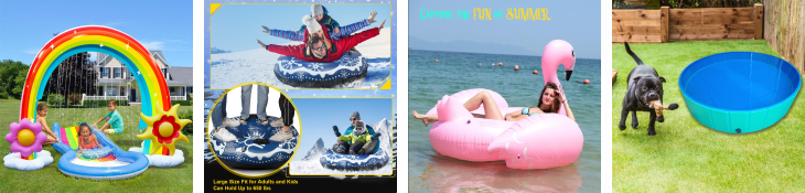 Rocket triangle shape new design snowtube toy for kid winter sledge