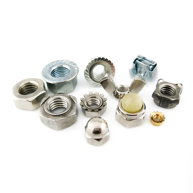 Polished M8 Brass K Lock Nut Zinc Plated Hex Keps Nut For Industrial Applications