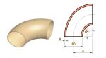 Durable Copper Nickel Elbow With Welded Connection And Polishing Treatment