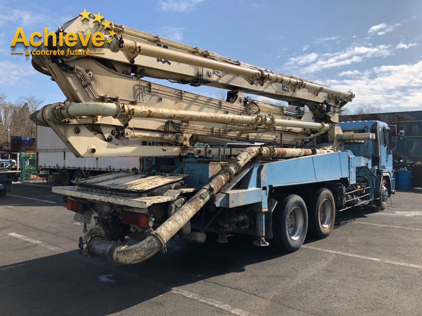 Used Concrete Pump Truck Kyokuto PY120-33 With 33M Boom